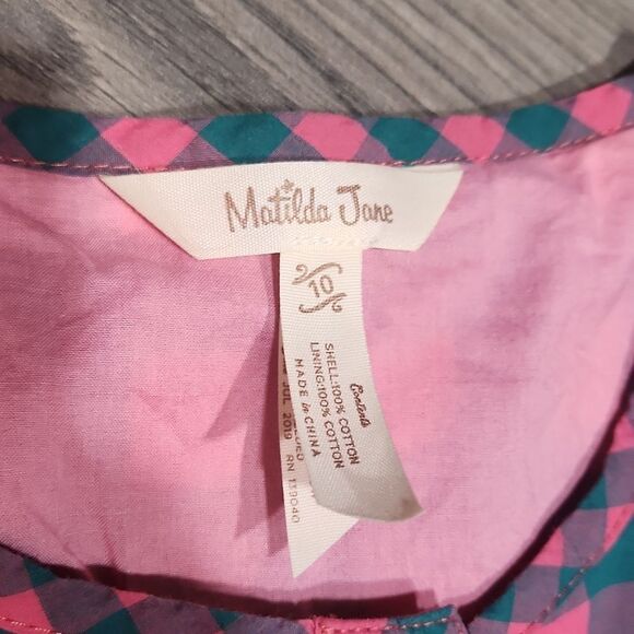 Matilda Jane EUC "Moments W/You" Plaid Dress - Picture 6 of 10